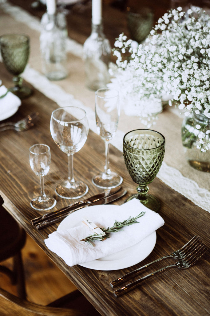 DIY rustic wedding decorations, barn wedding reception