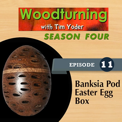 木车削与蒂姆- Banksia豆荚复活节彩蛋盒视频下载