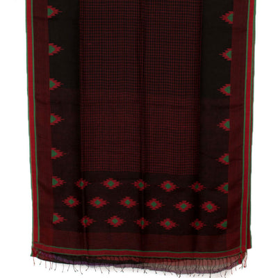Handloom Half and Half Jamdani Linen Saree 10053252