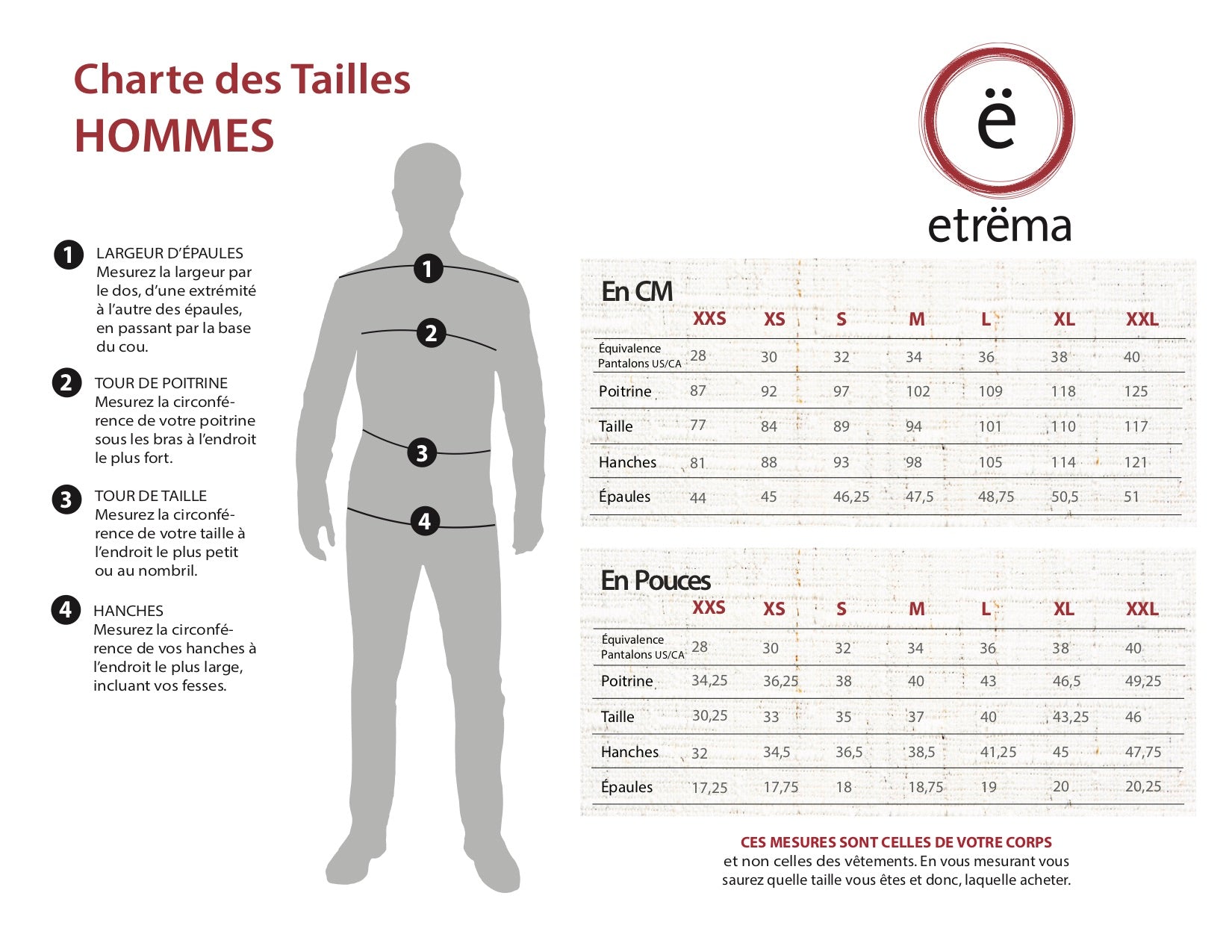 Charte des tailles HOMMES-Frëtt-etrëma 2022 (corps)