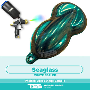 Seaglass Pre-Sprayed Speedshape Paint Sample (White Ground Coat) - Linear Blocking Tools