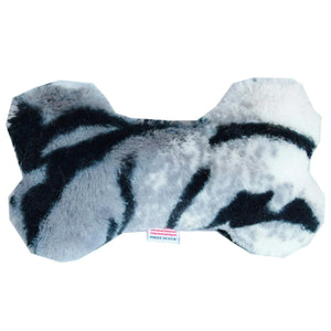 6" Plush Bone Dog Toy Siberian Tiger - CaBougieDo
