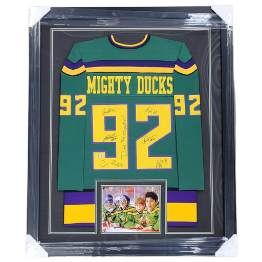 Matt Doherty Signed The Mighty Ducks Jersey Inscribed The Quack