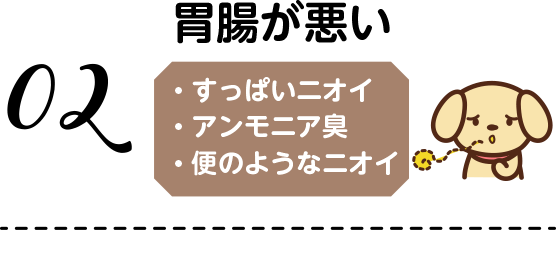 胃腸が悪くすっぱいニオイ