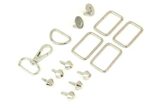 Clara Purse Hardware Kit - Nickel - by Sallie Tomato - 026404947215