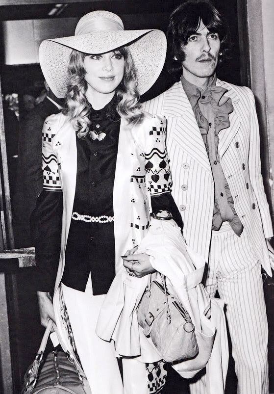 George Harrison & Pattie Boyd Wearing Ossie Clark