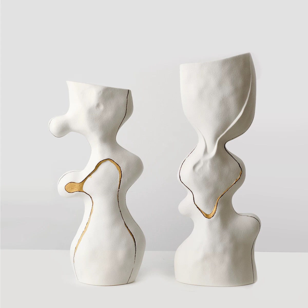North sculptural ceramic vase