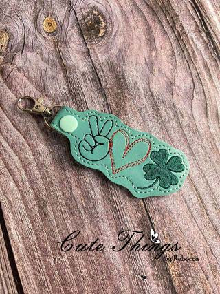 Retro Flower Key Fob Applique DIGITAL Embroidery File Key fob, Keychai –  Cute Things By Rebecca Embroidery