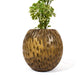 Carved Spherical Planter