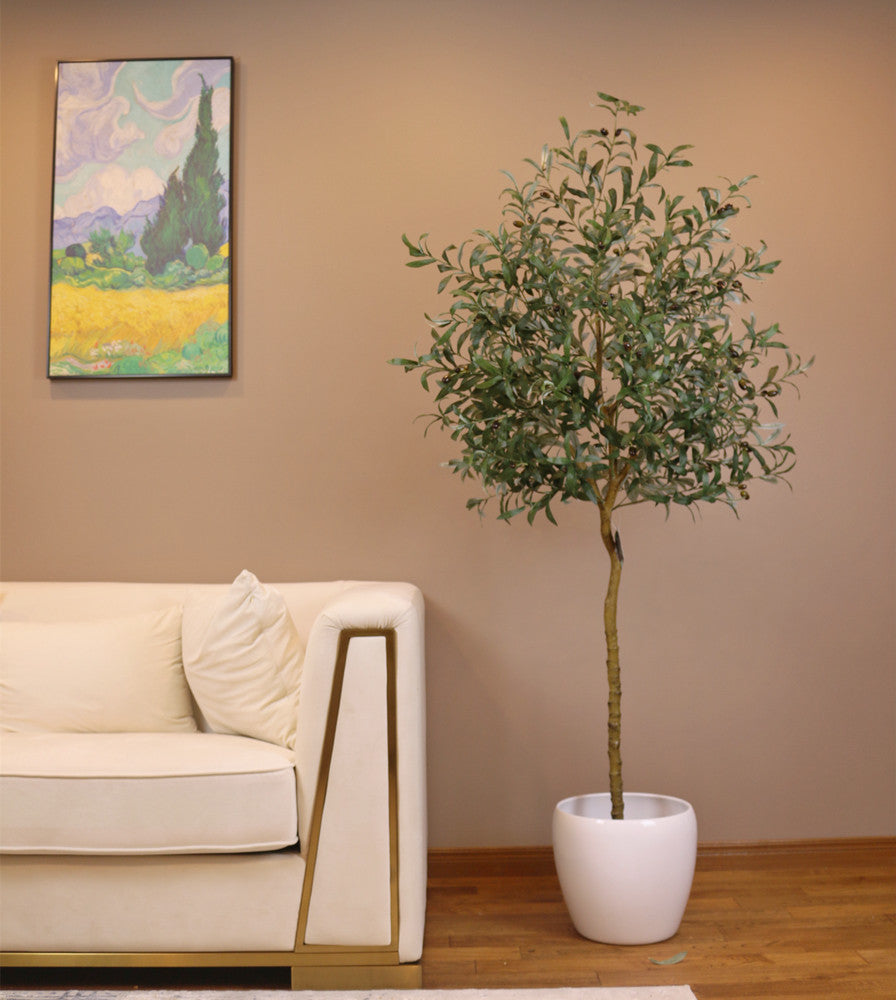 A 6 feet tall Artificial Olive Tree