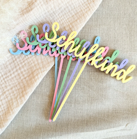 Schulkind Cake Topper