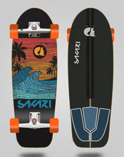 Cargar imagen en el visor de la galería, Surfskate Sakari with SGI Surf skate trucks skateboard Cali Dream orange 30,5
