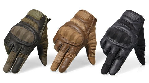 Leather Full Finger Gloves