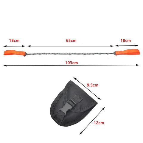 Portable Survival Chain Saw - size