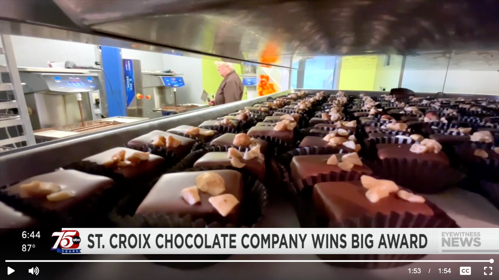 Click on image to watch KTSP's video about St. Croix Chocolate Company.