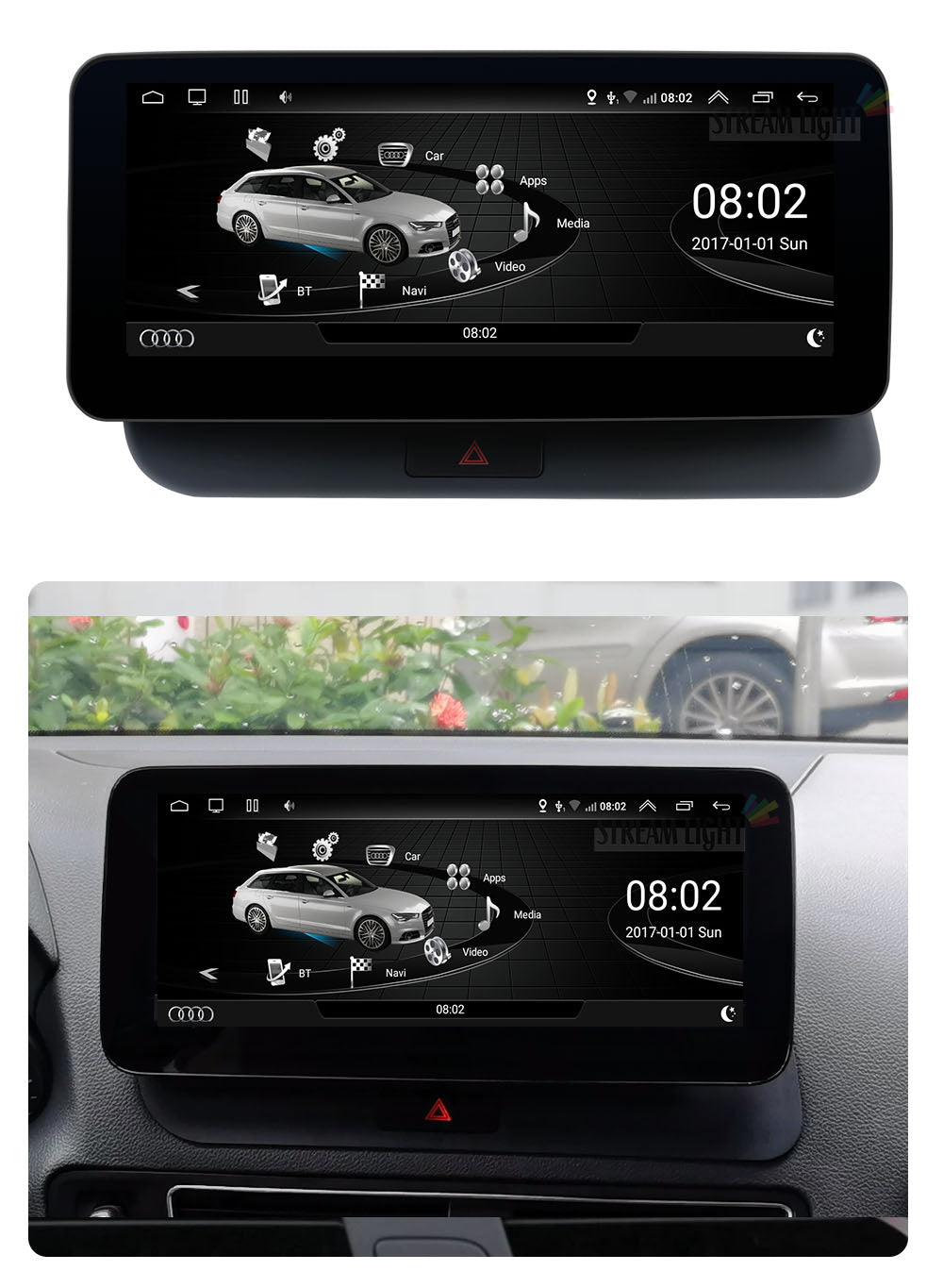 Android Autoradio Bluetooth pour Audi Q5 2009-2017 8 Core