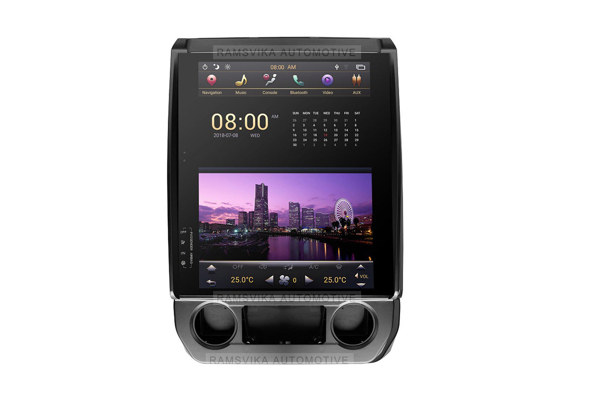 Android car radio player for Ford F-150 2015-2021 Dual system with audio stereo GPS navigation system head unit 12.1″ ANDROID 9 HEXA-CORE