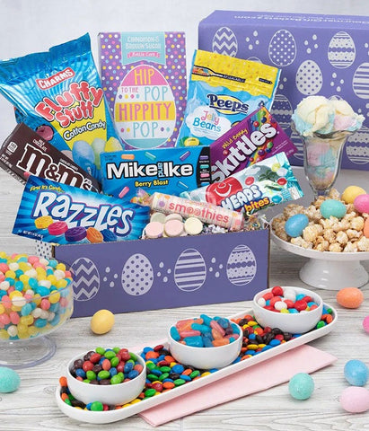 Easter candy gift basket