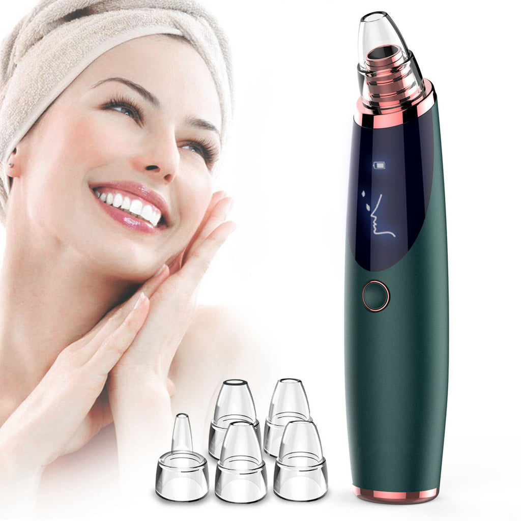 Blackhead Removal Vacuum Facial Pore Cleanser with LED Display-Suction Force for All Skin