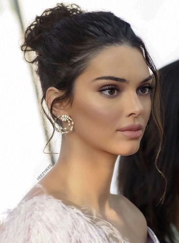 kendall jenner with romantic updo