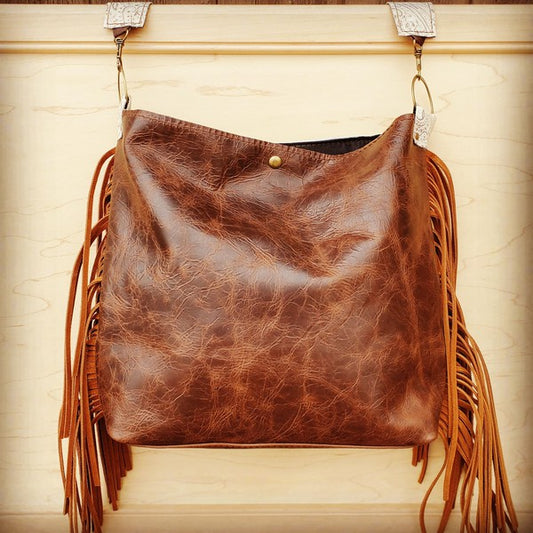 Tejas Leather Bucket Leopard bag with Tan Fringe – Sassy and Sweet Couture