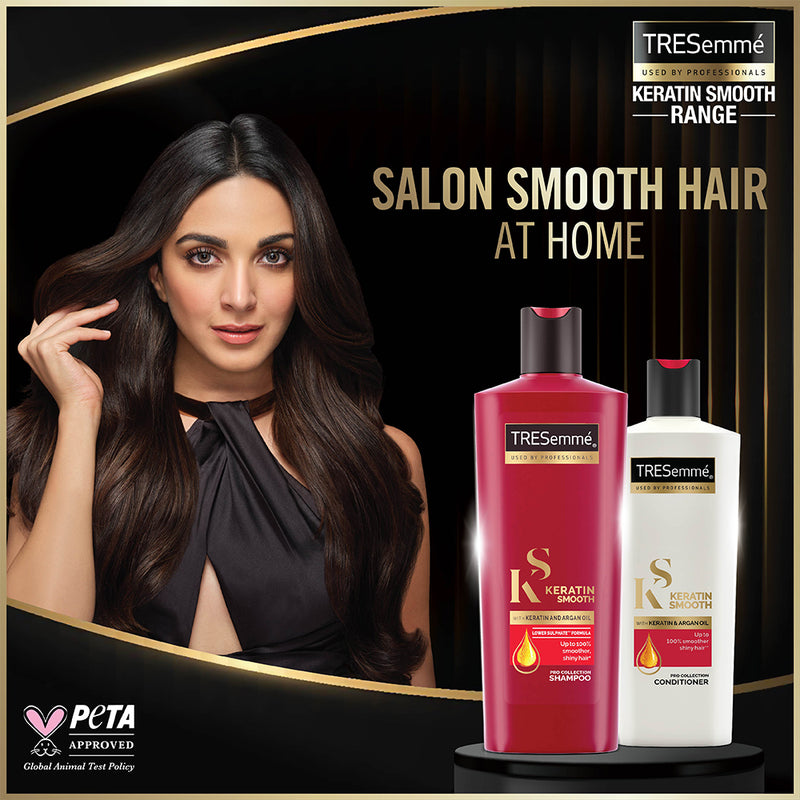 Tresemmé Keratin Smooth Shampoo 580ml Conditioner 340ml Serum 50ml Tresemme India 