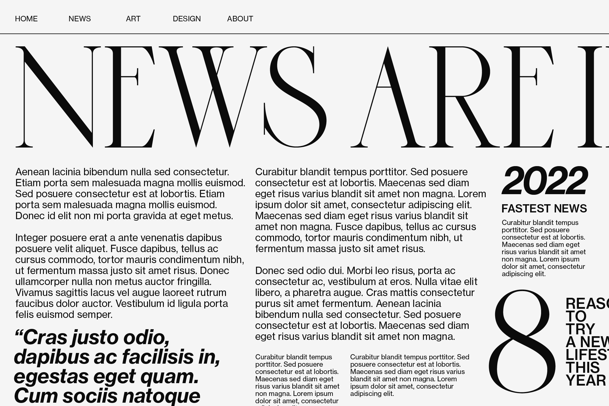 Font Pairing: Sauvage and Neue Haas Grotesk