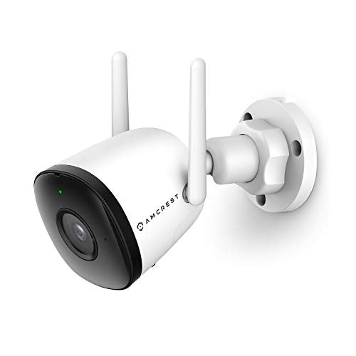 Amcrest SmartHome 4MP Outdoor WiFi Camera Bullet 4MP Outdoor Security Camera, 98ft Night Vision, Built-in Mic, 106° FOV, 2.8mm Lens, MicroSD Storage (Sold Separately), ASH43-W (White) - Take and Pop Stores - Affordable Fast Online Shopping