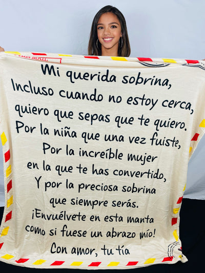 Manta Mi Querida Sobrina | Palabras de Amor