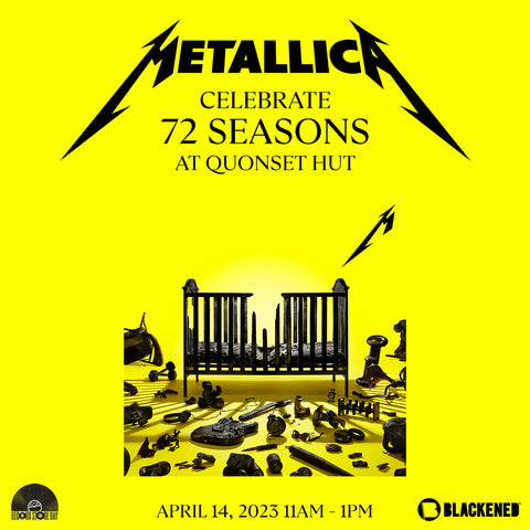 Metallica 72 Seasons Listening Party graphic