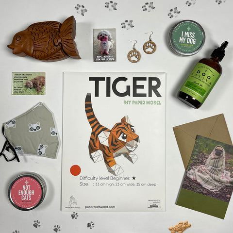 Flat Lay of Gifts for Animal Lovers