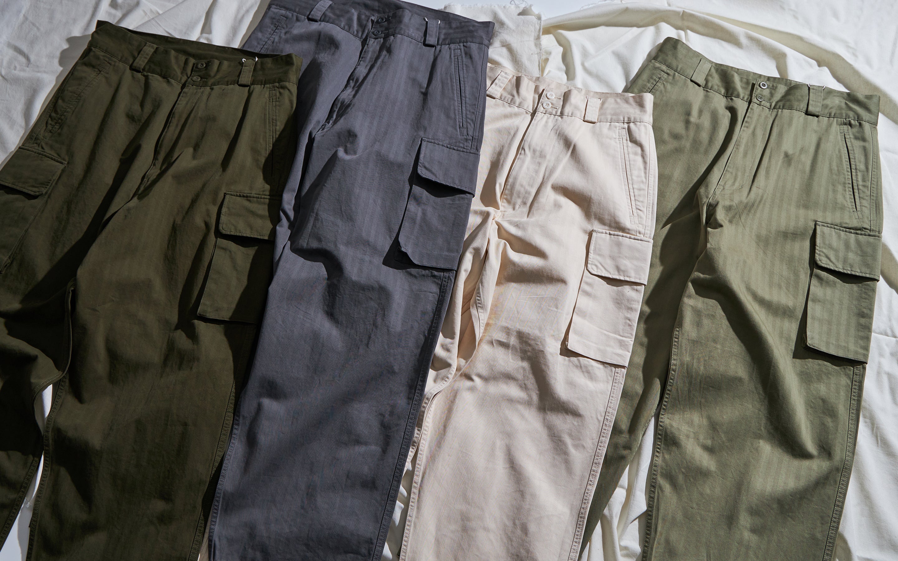 MILITARY TWILL CARGO PANTS