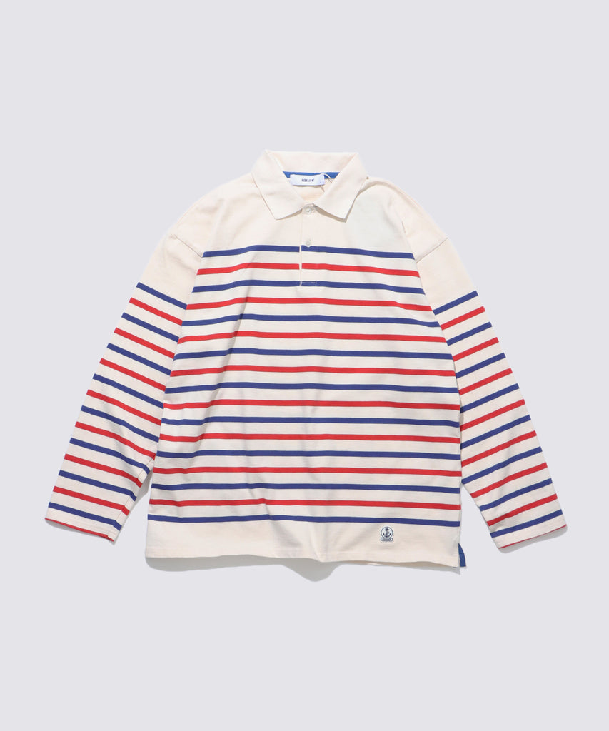 PANEL BORDER L/S REGULAR (Tricolor) | パネルボーダーバスクシャツ