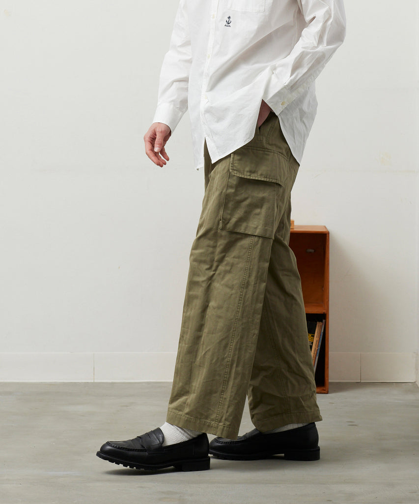 MILITARY TWILL CARGO PANTS (Off White) | ミリタリーツイルカーゴ