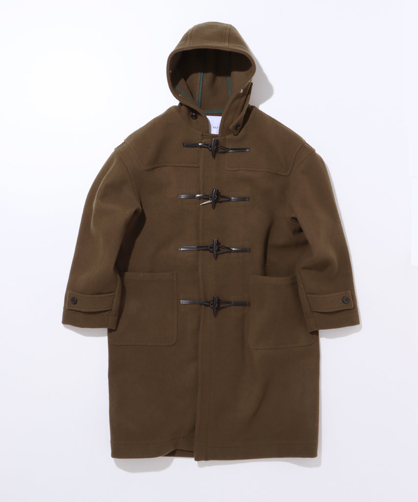 [FDLT] LOOSE DUFFLE COAT (Brick)｜ダッフルコート – FIDELITY