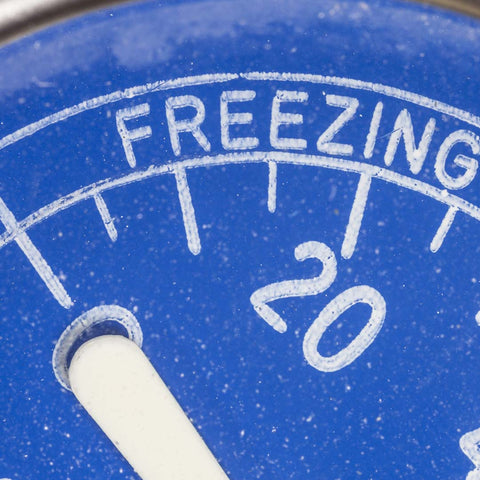 Thermometer showing freezing