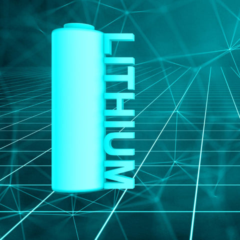 Abstract graphic of lithium battery