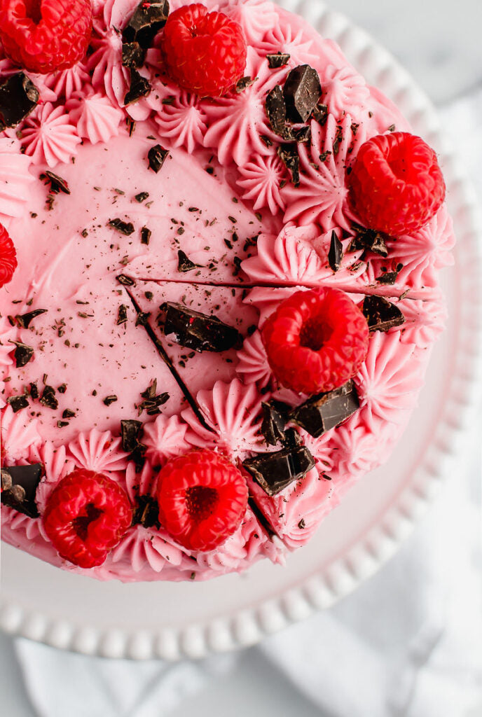 Raspberry Chocolate Layer Cake for Two