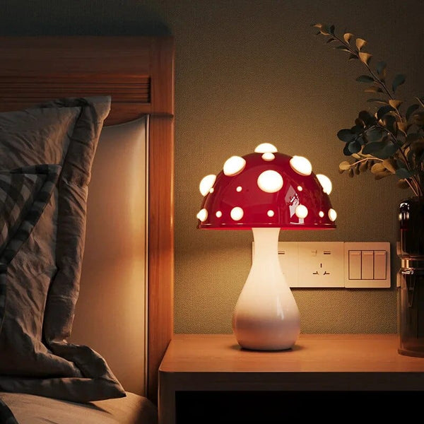 The Manita Lamp Mushroom White LED Rechargeable