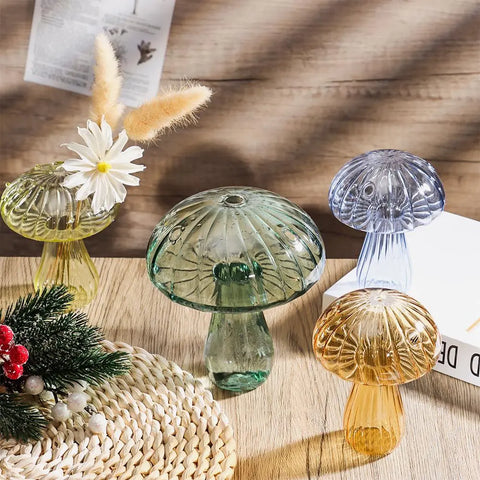 Jelly Mushroom Glass Vase