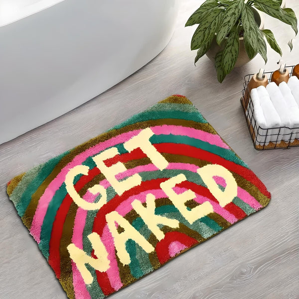 Rainbow Get Naked Bathmat