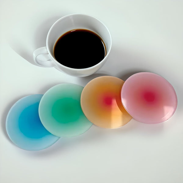 Gradient Coaster Coffee Cups