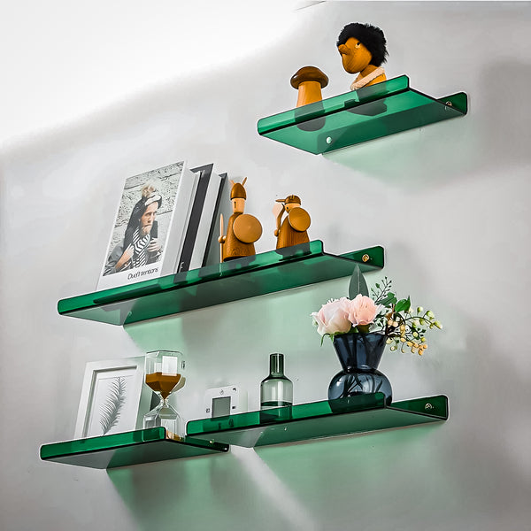 Minimal Acrylic Green Retro Shelves