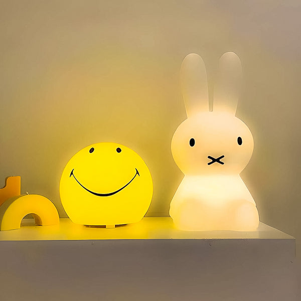 Smiling Yellow Night Light Lamp Desk