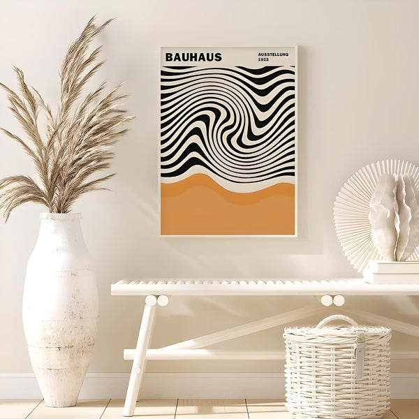 Bauhaus Abstract Art Zebra Print Poster