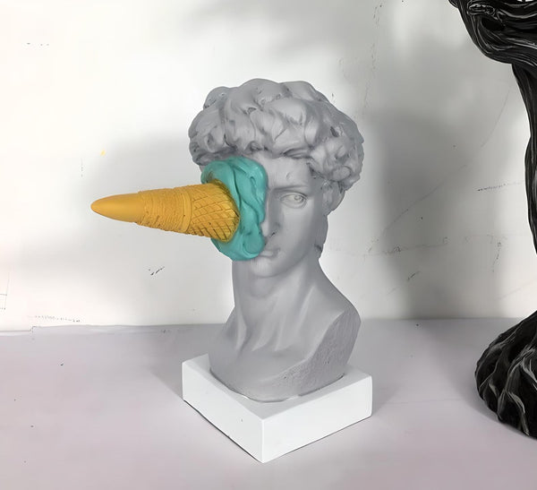 Statue Of David Ice Cream Cone Ornament Sculpture