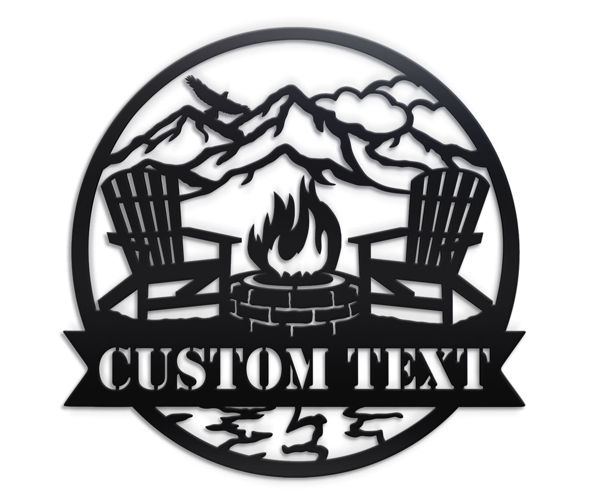 Custom Outdoor Metal Sign By Craftmysign Craft My Sign   Outdoor Metal Sign Fire Pit 