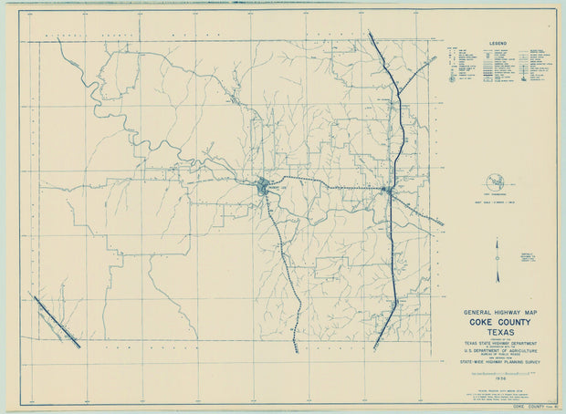 Coke County Texas Historical Maps Texas Map Store 4200