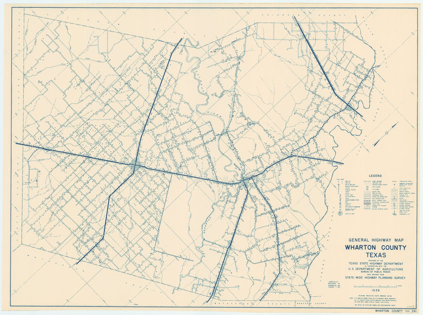 Wharton County Texas Historical Maps Texas Map Store 8682