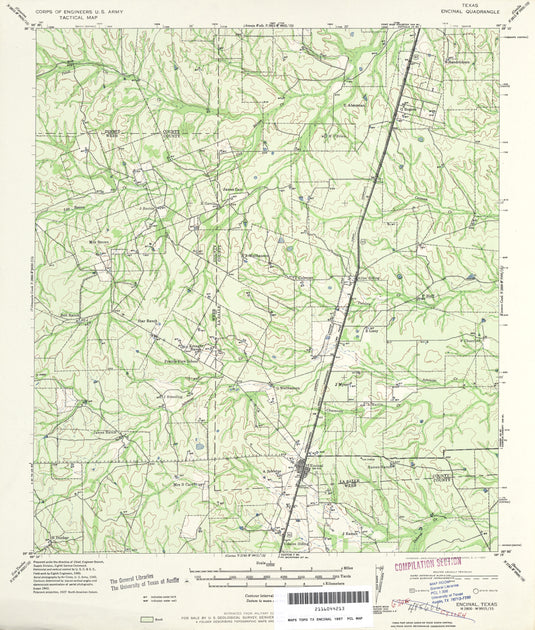La Salle County Texas Historical Topographic Map Texas Map Store 8887